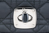 Charming Lock Black Satin Bag