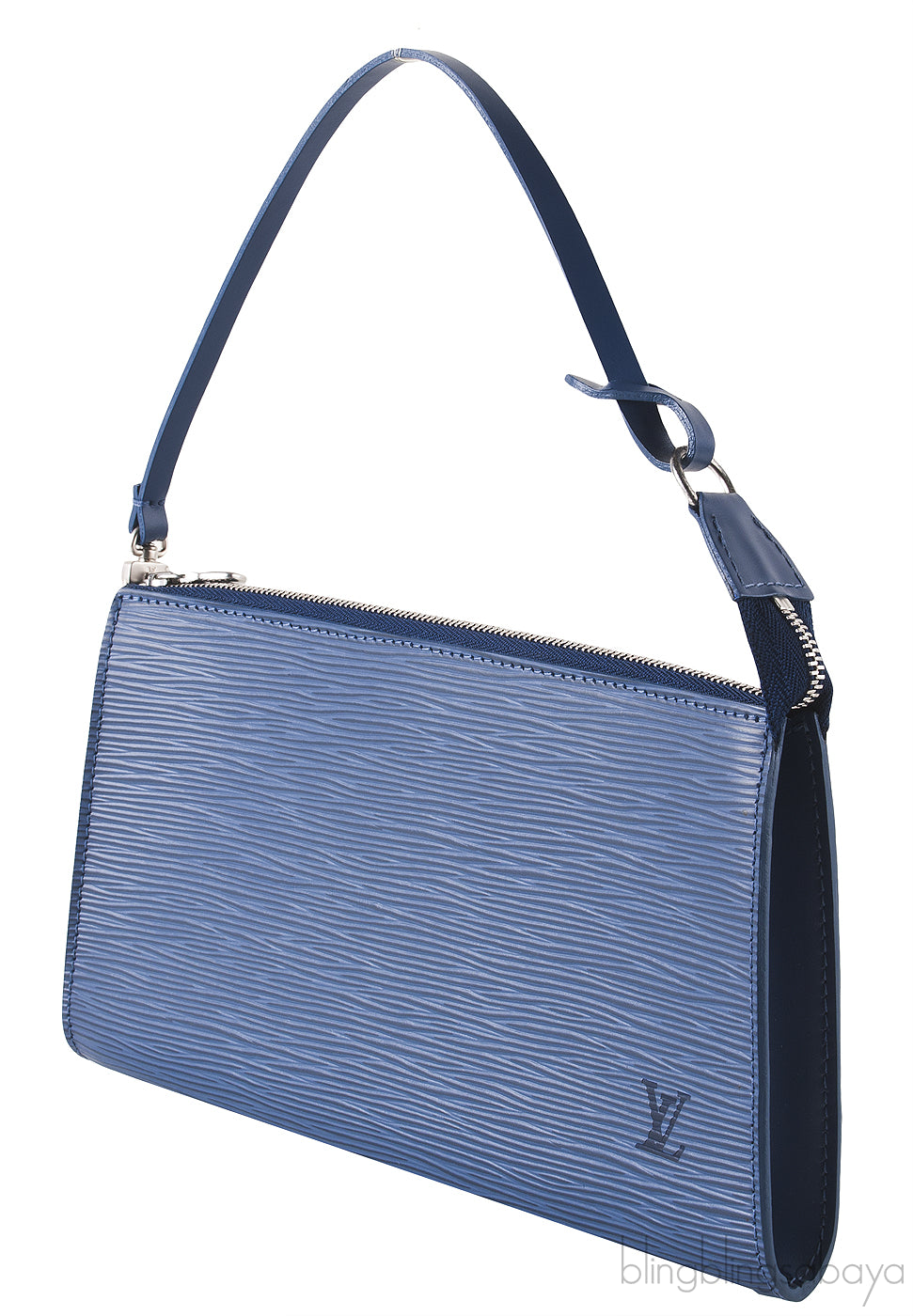 Blue Epi Leather Pochette