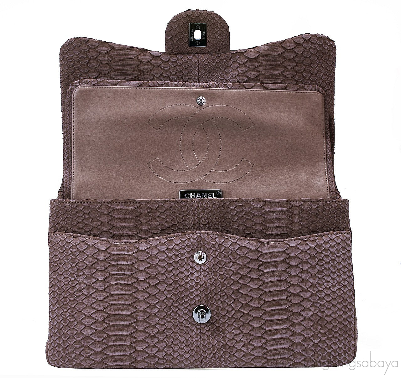 Jumbo CC Brown Python Flap