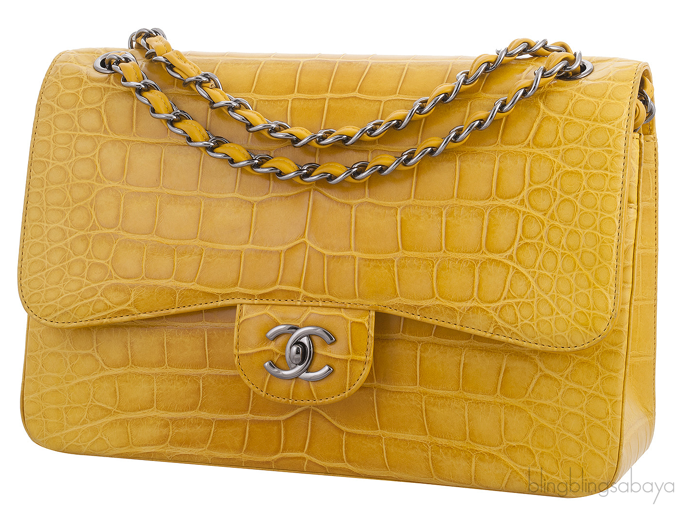 Yellow Crocodile Double Flap Jumbo