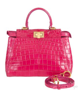 Fuchsia Crocodile Mini Peekaboo