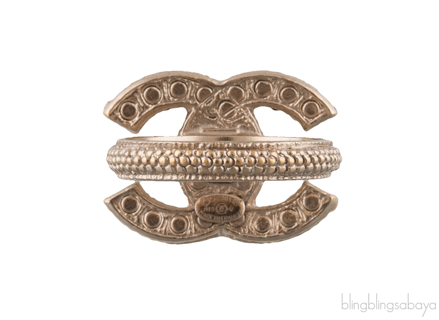 Pearl CC Logo Ring