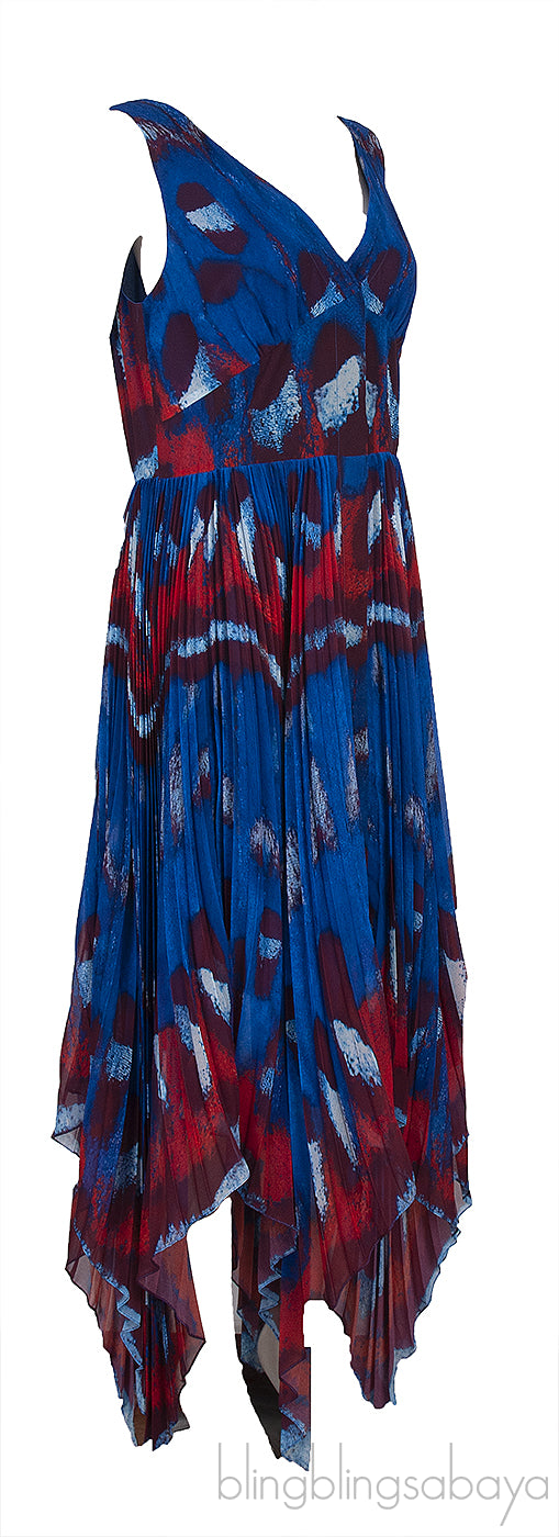 Annabella Abstract Asymmetric Midi-dress