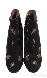 Aquazzura Fauna Insect Embellished Ankle Boots