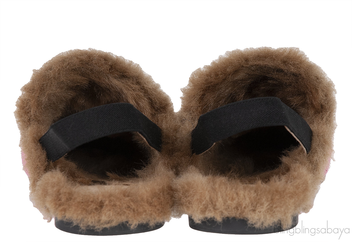 Pink Princetown GG Velvet Kids Shoes