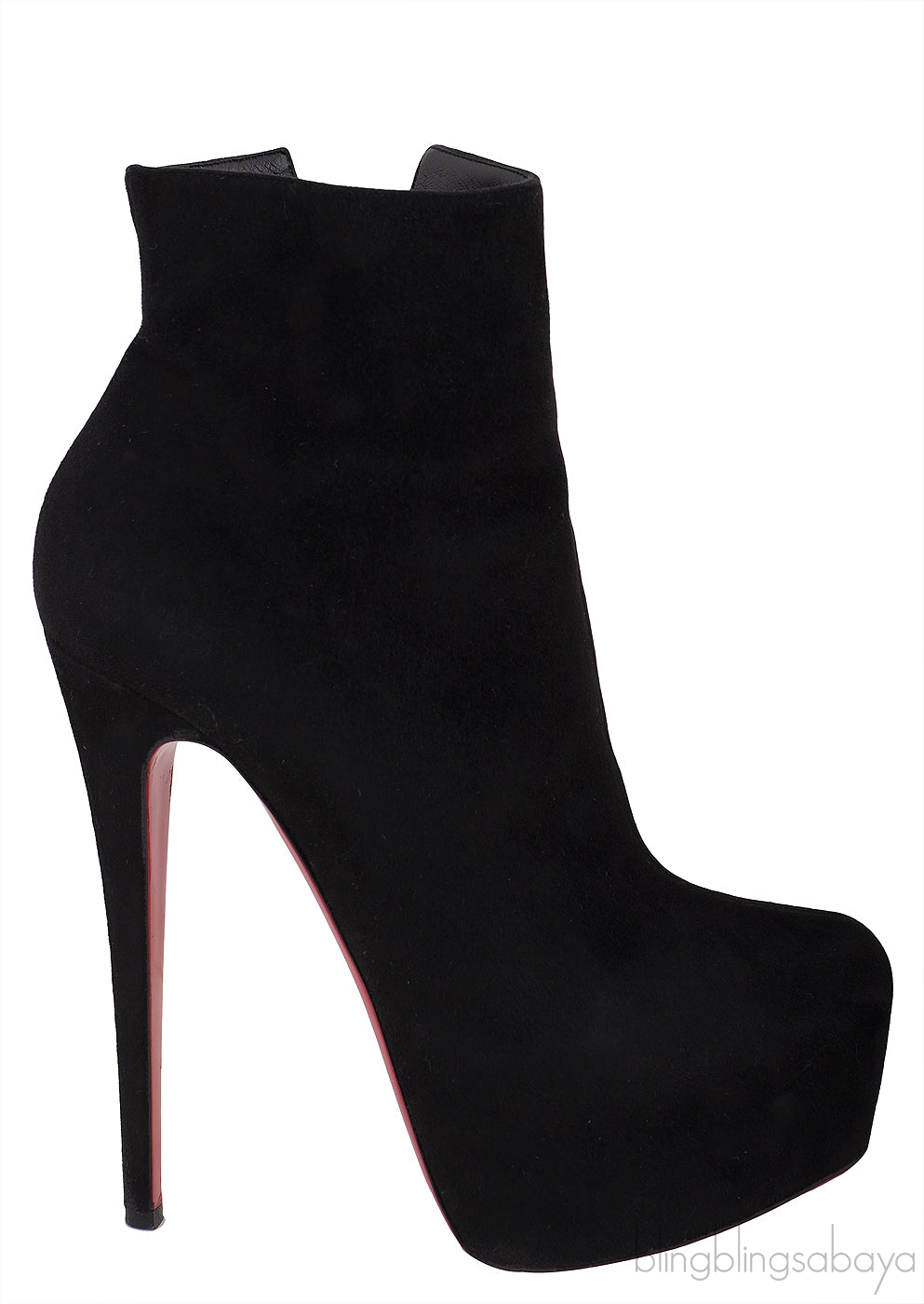 Black Suede Ankle Boots Heels