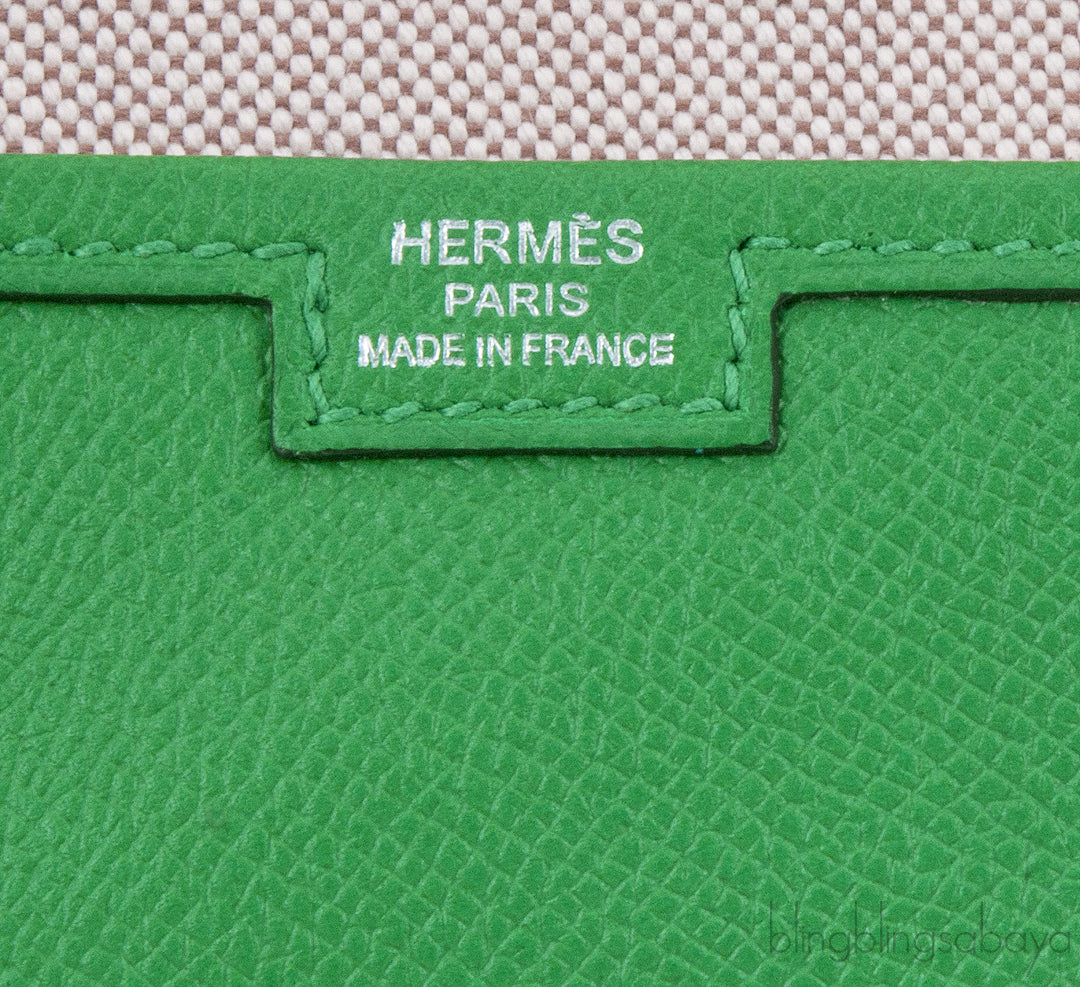 Jige Envelope Bamboo Green Clutch