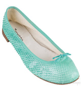 Green Python Ballet Flat