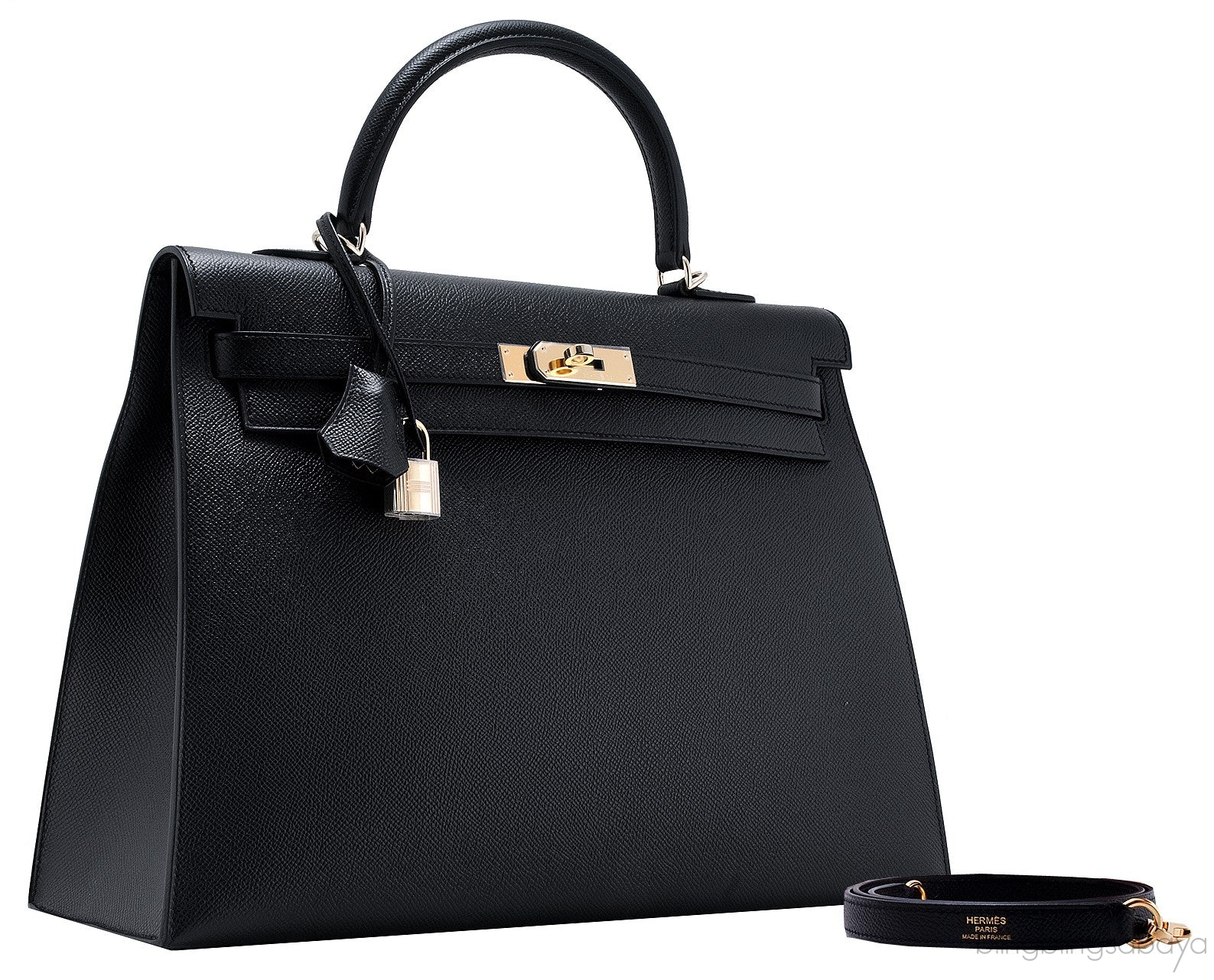 Kelly 35 Black Sellier Epsom GHW