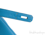 Kelly 32 Blue Turquoise Togo GHW