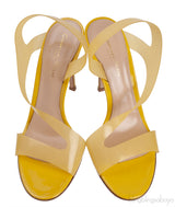 Yellow Metropolis PVC Slingback Sandals