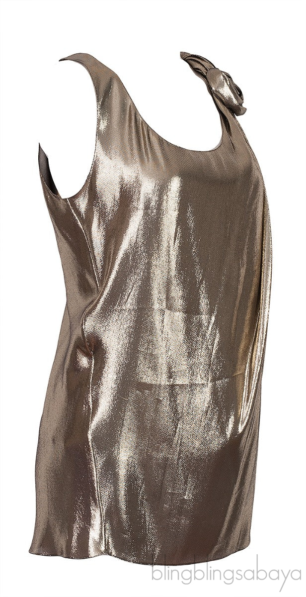 Metallic Sleeveless Top