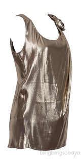 Metallic Sleeveless Top