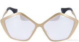 SMU53N Geometric Gold Sunglasses