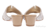 Gina Silver Crystal Nude Utah Sandals