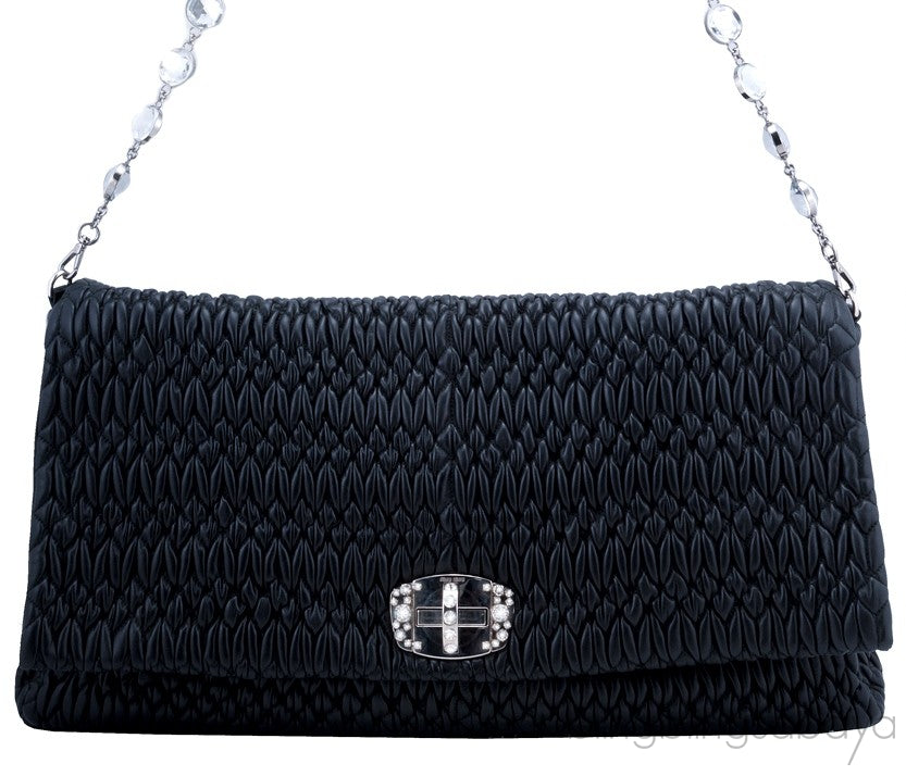 Cloquet Black Stage Clutch Bag