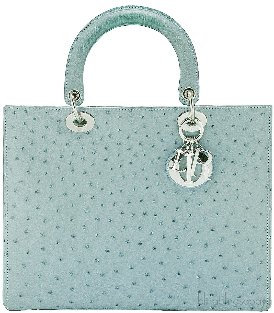 Lady Dior Ocean Blue Ostrich L.Ed