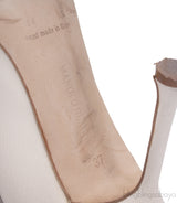 Bi-color Beige Pointed Toe Pump