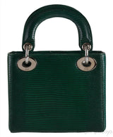 Lady Dior Emerald Green Mini Lizard
