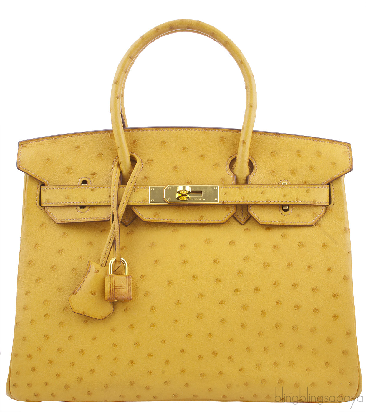 Birkin 30 Camel Ostrich GHW