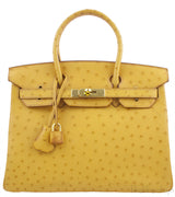 Birkin 30 Camel Ostrich GHW