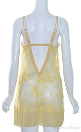 Yellow Floral Lace Camisole