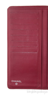 CC Red Crocodile Bi-fold Wallet