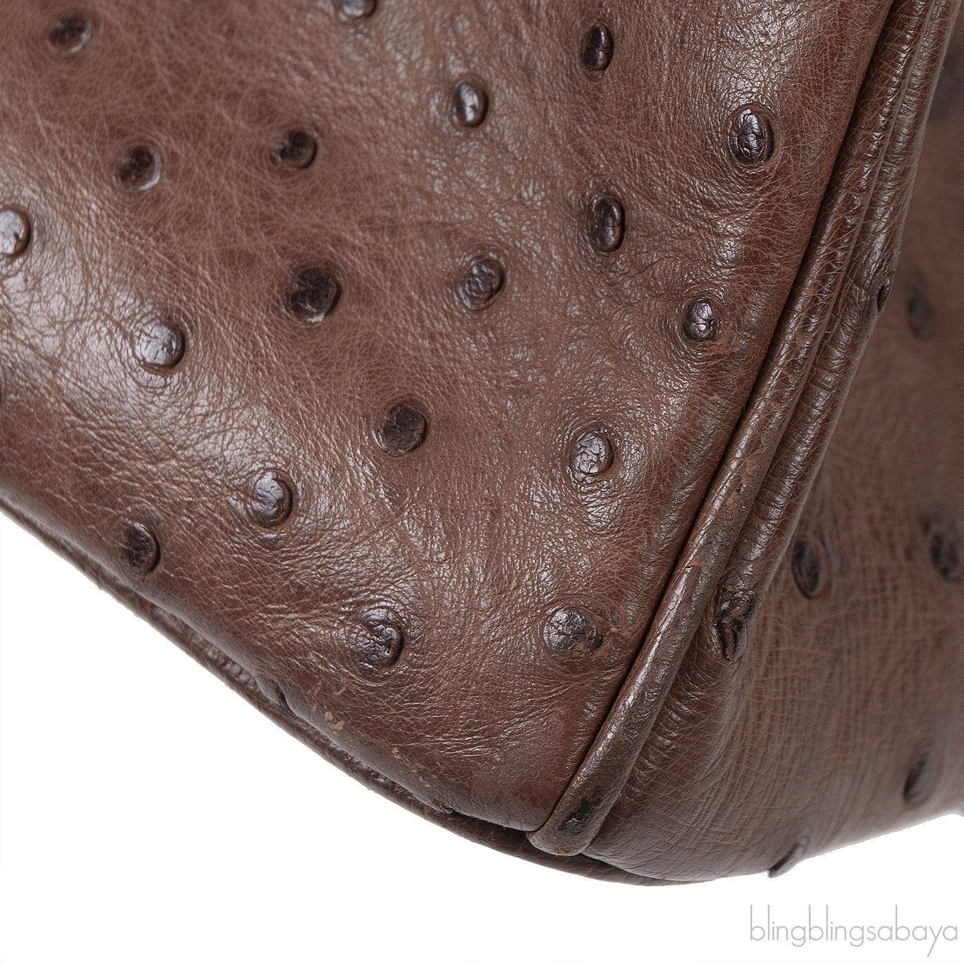 Hermes Vintage Birkin 35 Brown Ostrich GHW