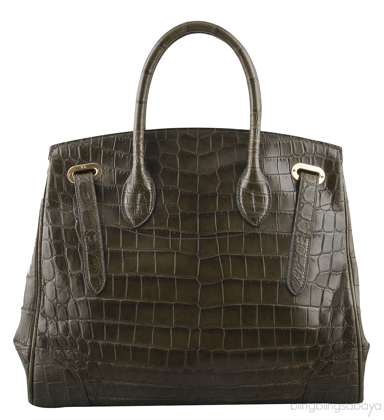 Ricky Alligator Moss Green Bag