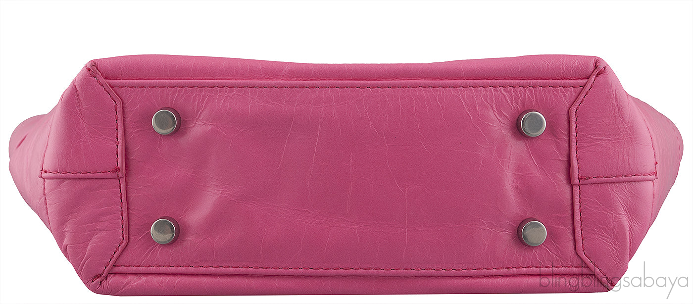 Pink Arco Mini Leather Tote