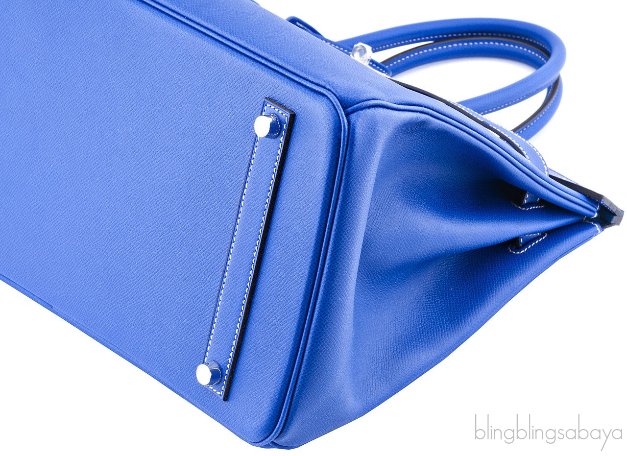 Birkin 35 Blue Electric Epsom