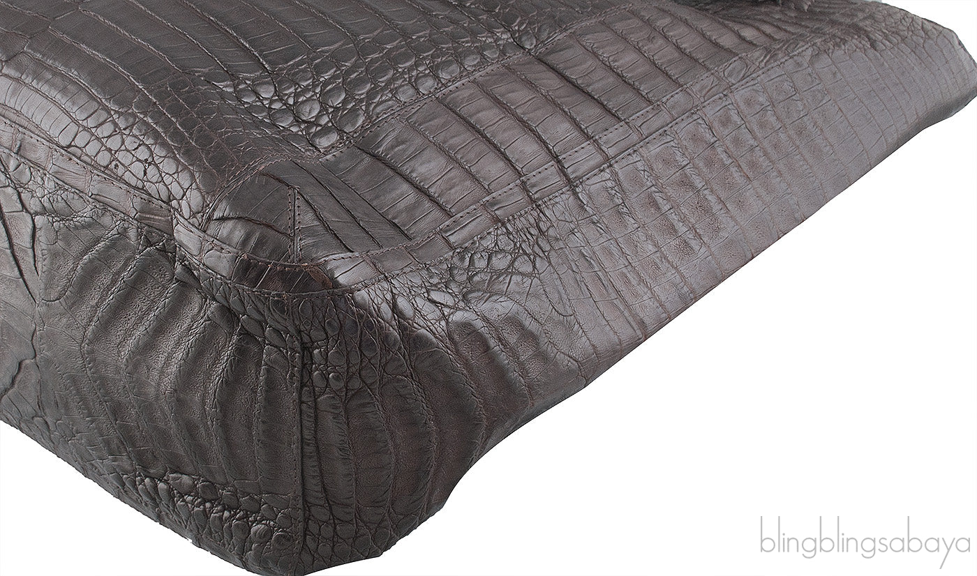 Hanging Leaf Crocodile Tote Bag