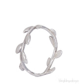 Olive Leaf Silver Ring