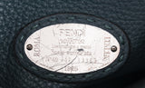 Fendi Selleria Peekaboo Dark Green Medium Python Handle Bag