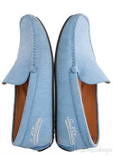 Louis Vuitton Light Blue Epi Suede Men\'s Loafer