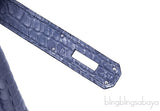 Birkin 35 Brighton Blue Matte Porosus