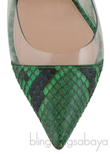 Green Python Plexi Pumps