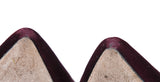 Maroon Stella Velvet Mules