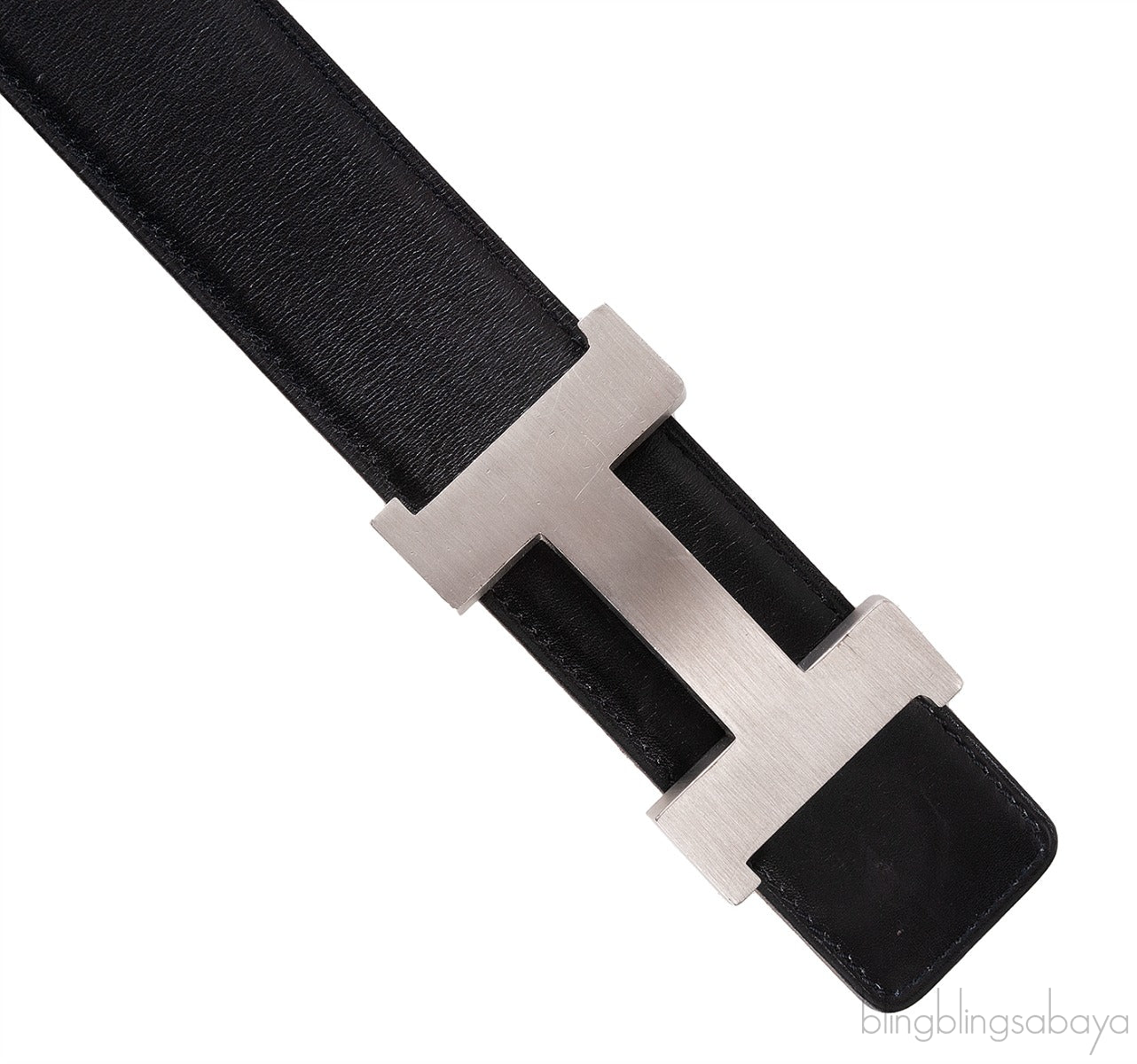Black \"H\" Reversible 42mm Belt