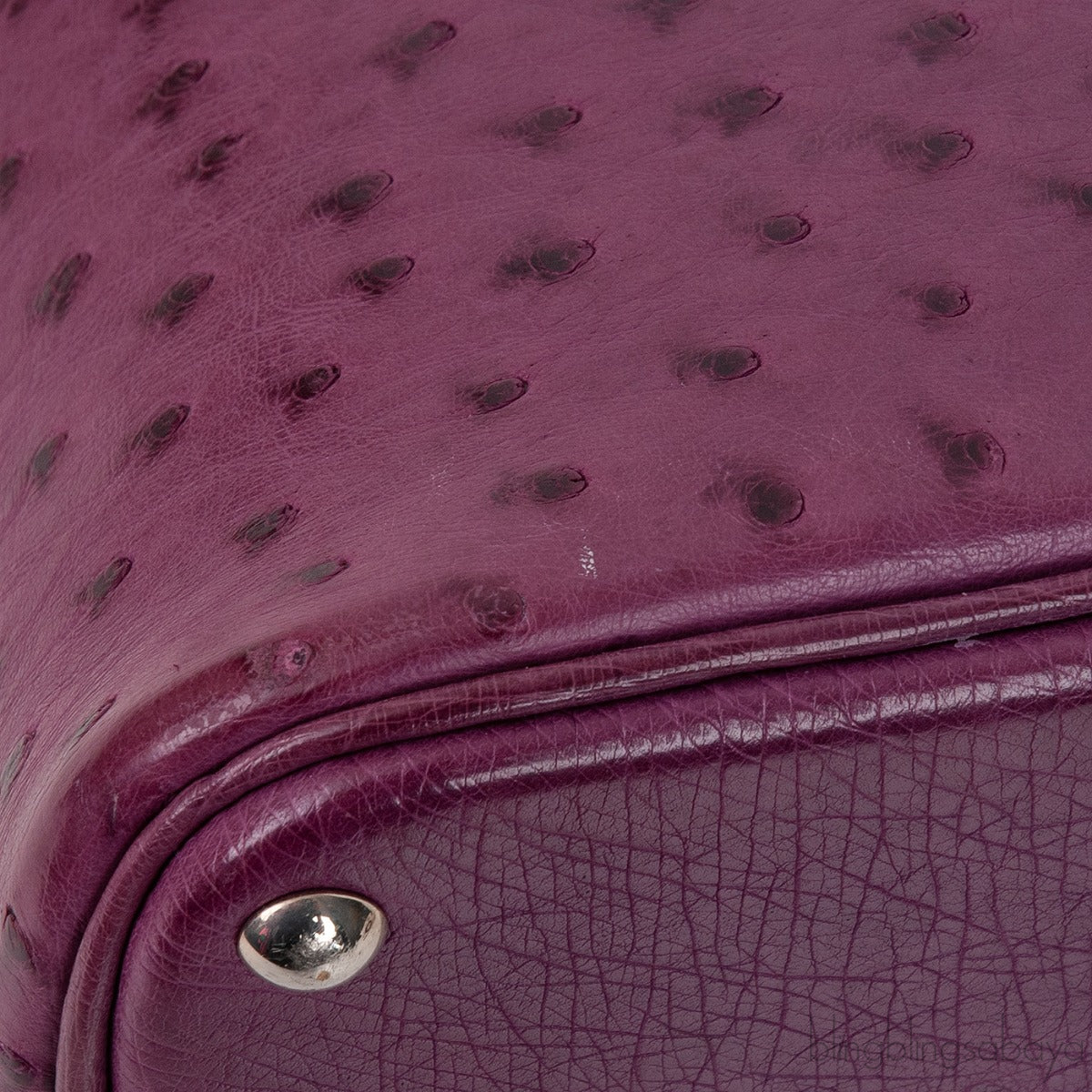 Bolide 27 Purple Ostrich Bag PHW