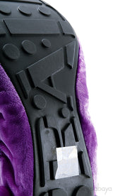 Prada Velvet Purple & Black Sport Ballet Flats