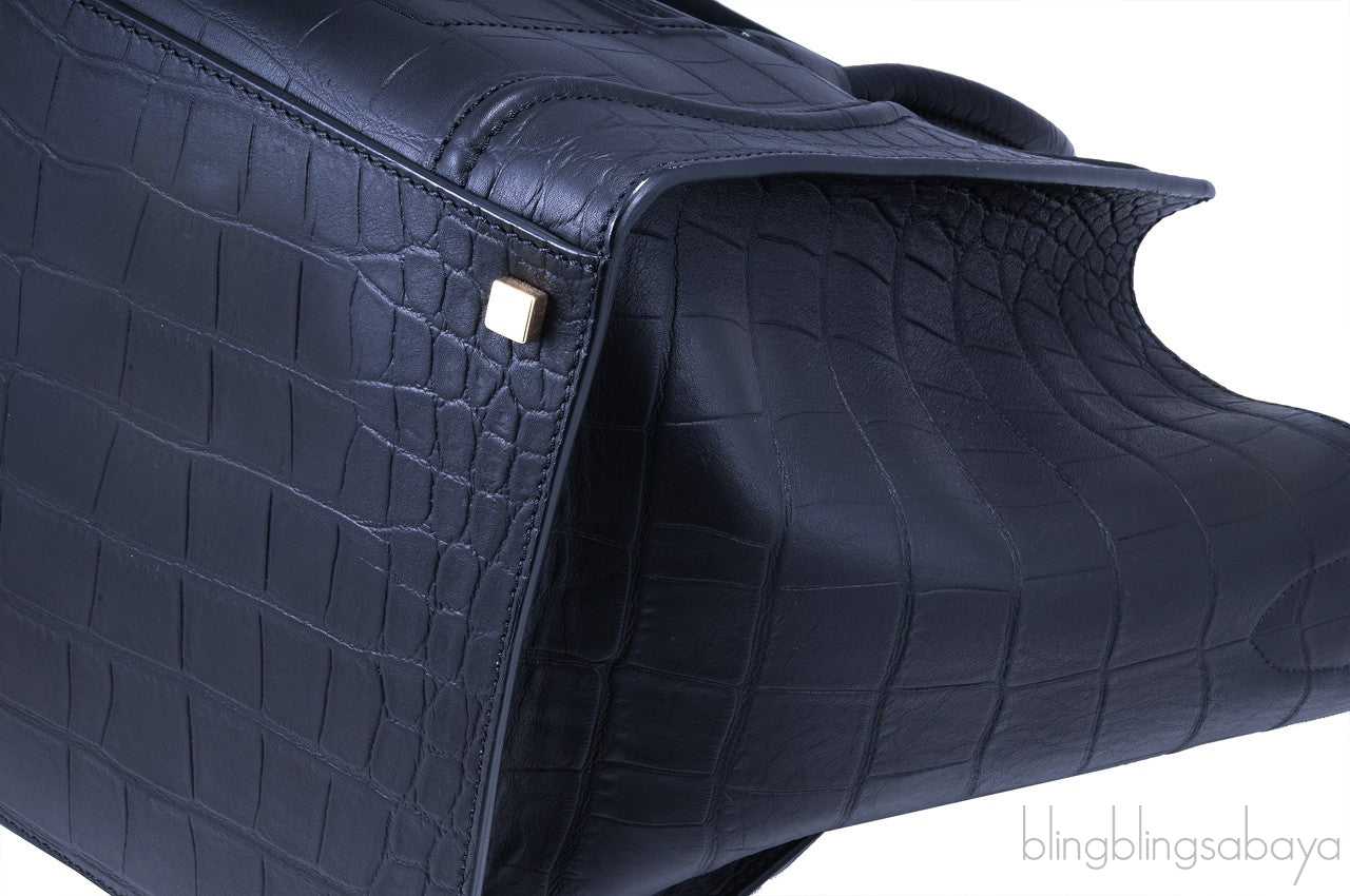 Phantom Black Croco Print