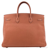 Birkin 40 Gold Taurillon Clem