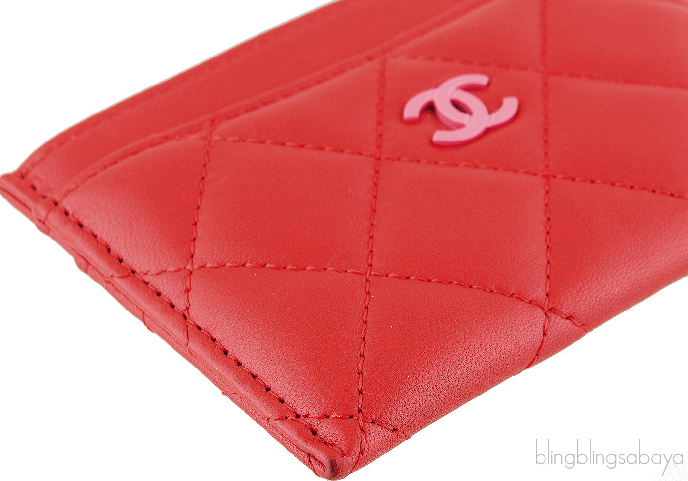 Red & Pink Quilted Cardholder