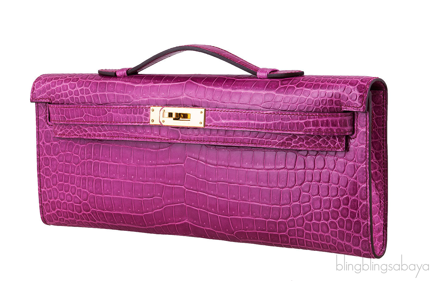 Kelly Cut Fuchsia Pink Crocodile