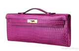 Kelly Cut Fuchsia Pink Crocodile