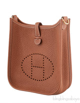 Mini Evelyne Gold Crossbody Bag