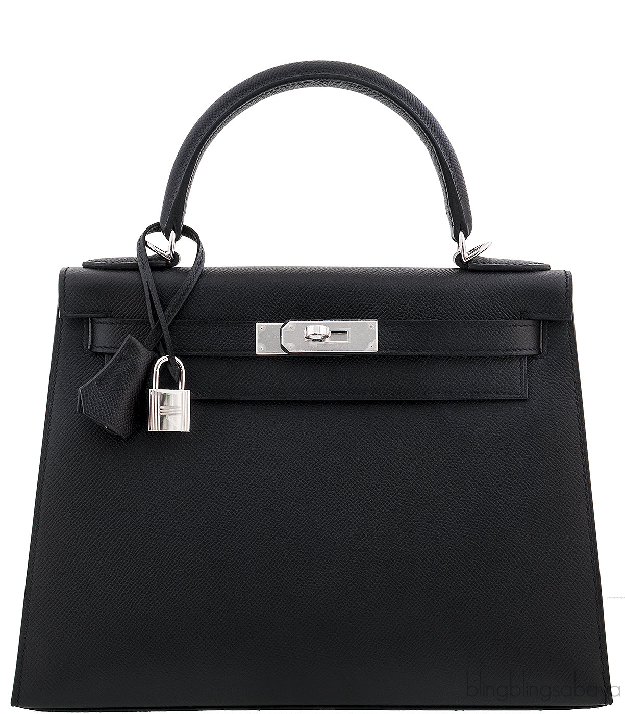 Kelly 28 Sellier Epsom Black PHW