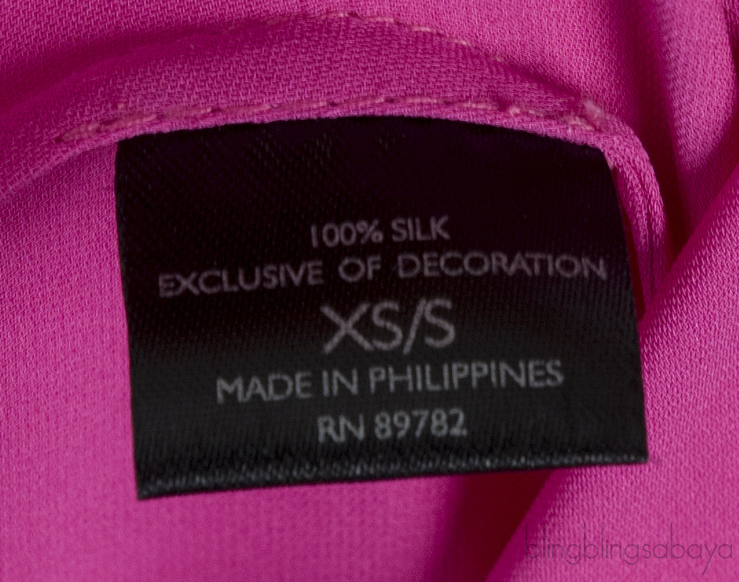 Fuchsia Sequin & Bead Emb. Kaftan