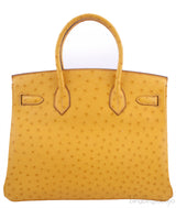 Birkin 30 Camel Ostrich GHW